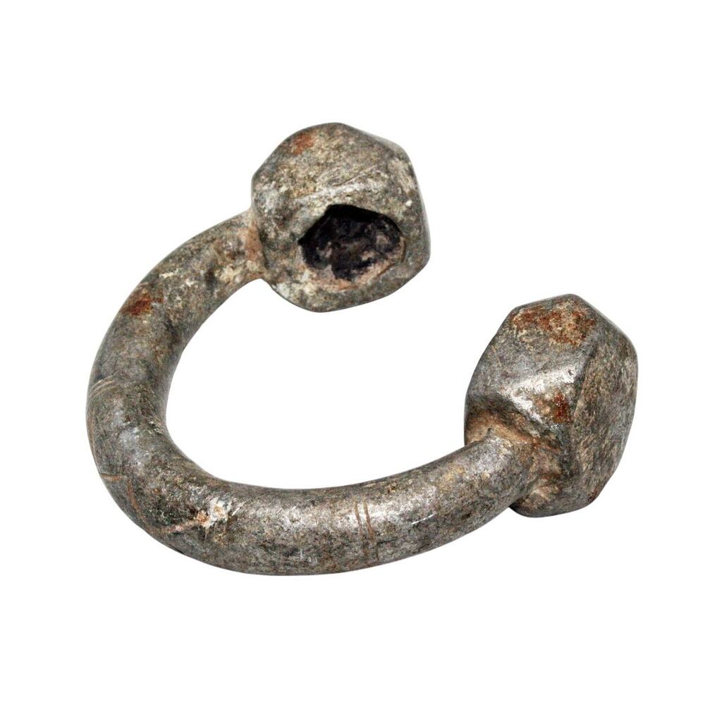Antique Djerma Nigerian Silver Tone Currency Bracelet